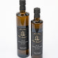 Extra virgin olive oil in a 0.5 liter bottle.